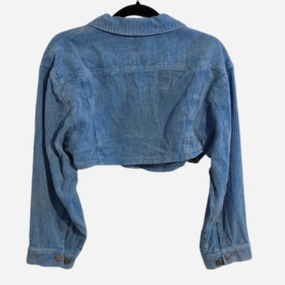 BDG Light Blue Cropped Denim Jacket - Picture 2 of 3